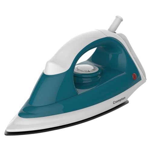 Crompton Entice 750W Dry Iron with Weilberger Coating soleplate (White & Blue)