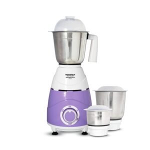 Maharaja Whiteline Mixtron DLX Mixer Grinder-3 jars-750W (Laverder & White)