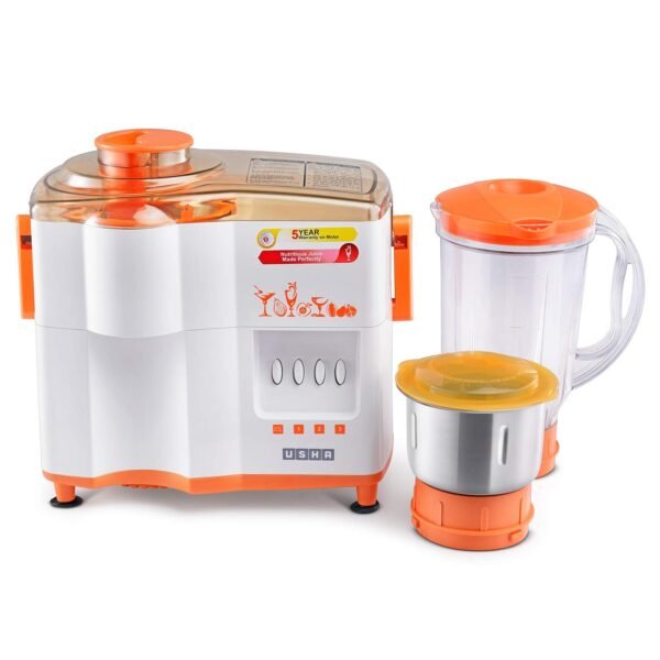 Usha 3442 Popular 450 W Juicer Mixer Grinder(Multicolor, 2 Jar)